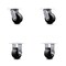 Service Caster 4 Inch Glass Filled Nylon Caster Set with Roller Bearings 2 Swivel 2 Rigid SCC SCC-30CS420-GFNR-2-R-2 - alternate 1